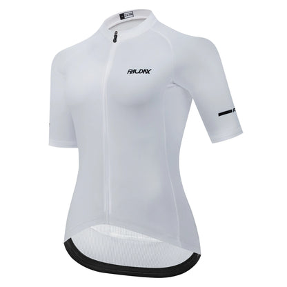 Elevate Your Ride: Chic Women's Classic White Short Sleeve Cycling Jersey for Unmatched Comfort