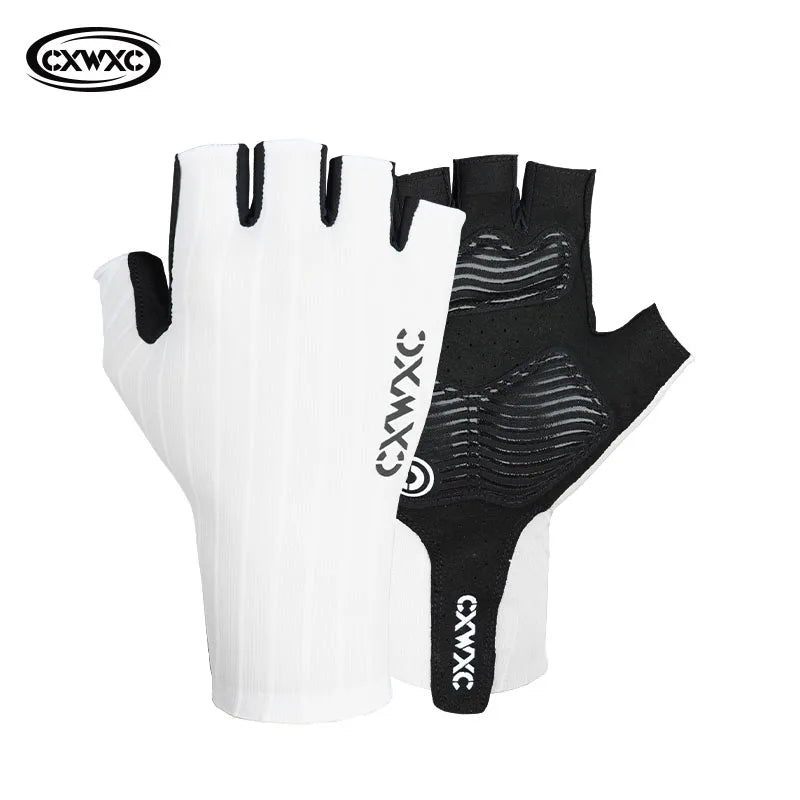 CXWXC Breathable Half Finger Cycling Gloves for Men & Women - Anti-Slip Fitness Training Gloves with Extended Wrist Guard