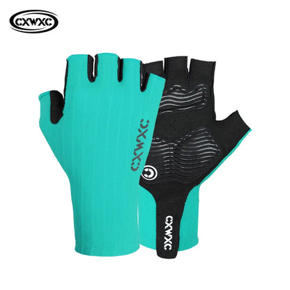 CXWXC Breathable Half Finger Cycling Gloves for Men & Women - Anti-Slip Fitness Training Gloves with Extended Wrist Guard