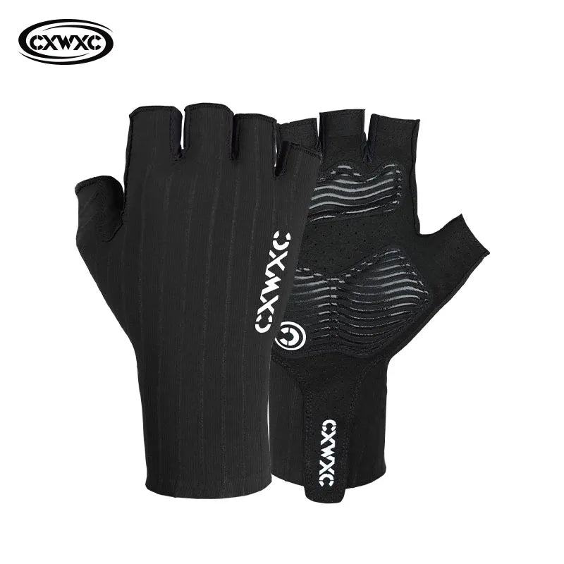 CXWXC Breathable Half Finger Cycling Gloves for Men & Women - Anti-Slip Fitness Training Gloves with Extended Wrist Guard