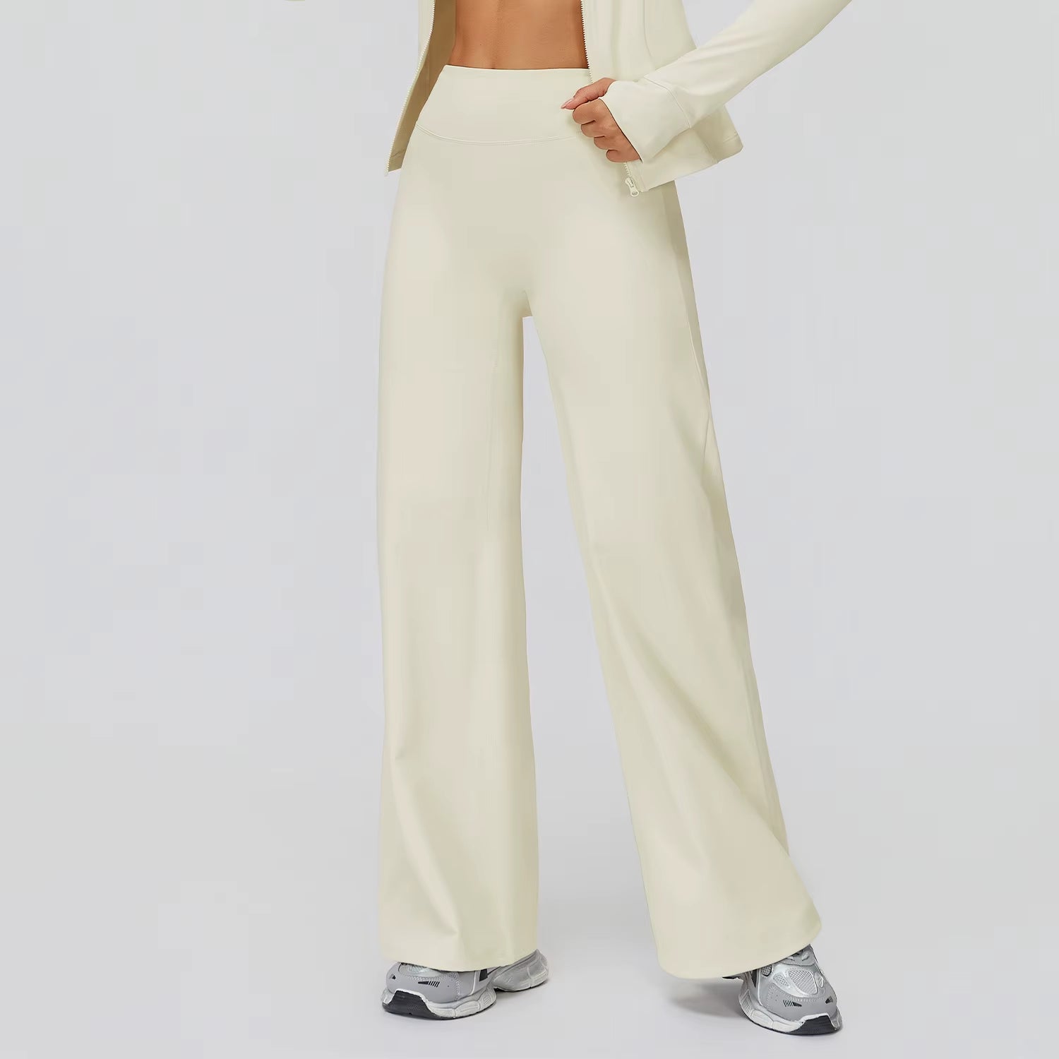 Elevate Your Workout with Custom Logo Yoga Sets - Cozy Zipper Plush Outfits & High Waist Flare Leggings for Ultimate Fitness Performance!