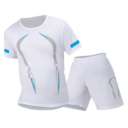 Ultimate Men's Plus Size Quick-Dry Mesh Sports Suit - 2-Piece Breathable Running & Fitness Set for Maximum Comfort and Performance