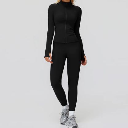 Elevate Your Workout with Custom Logo Yoga Sets - Cozy Zipper Plush Outfits & High Waist Flare Leggings for Ultimate Fitness Performance!