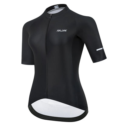 Elevate Your Ride: Chic Women's Classic White Short Sleeve Cycling Jersey for Unmatched Comfort