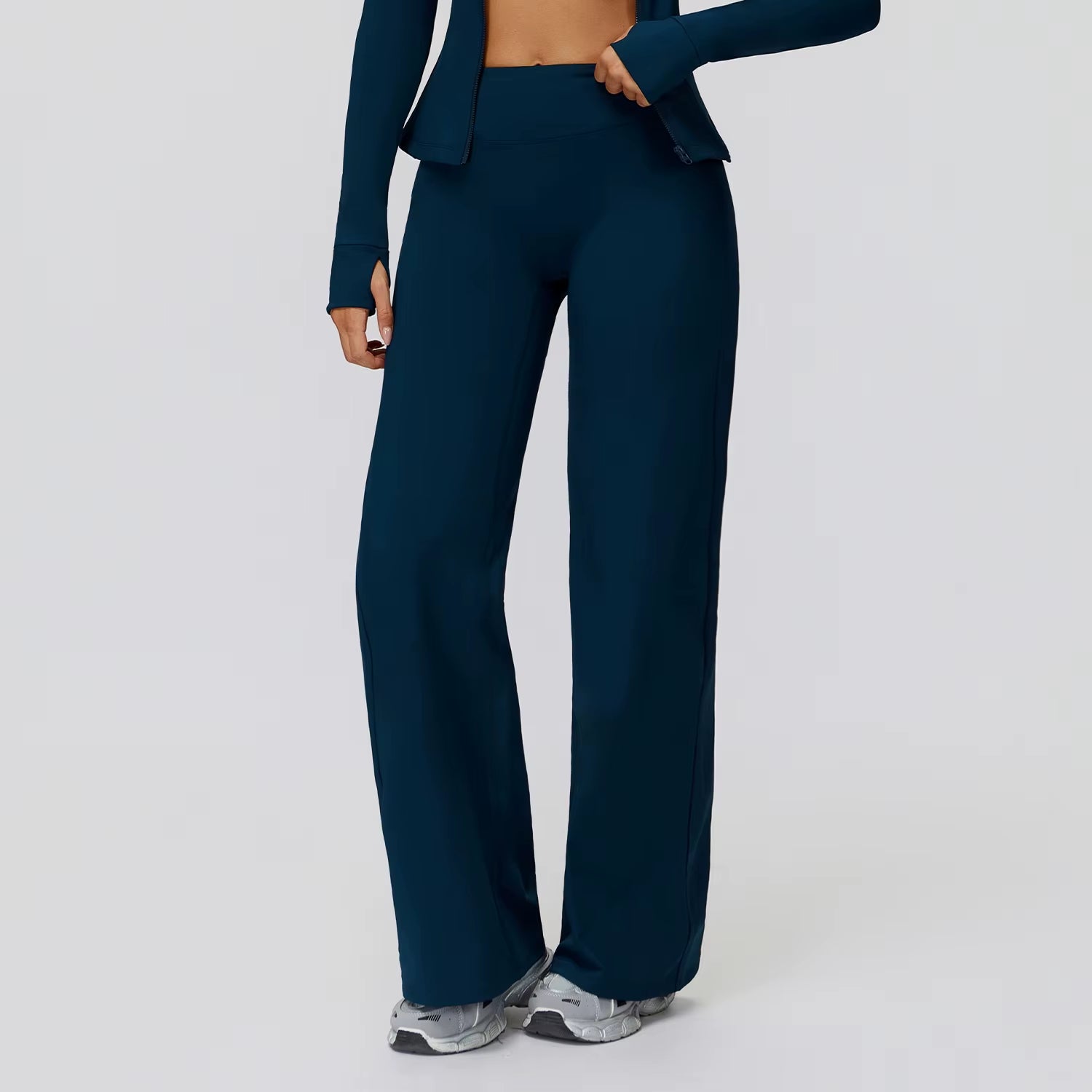 Elevate Your Workout with Custom Logo Yoga Sets - Cozy Zipper Plush Outfits & High Waist Flare Leggings for Ultimate Fitness Performance!