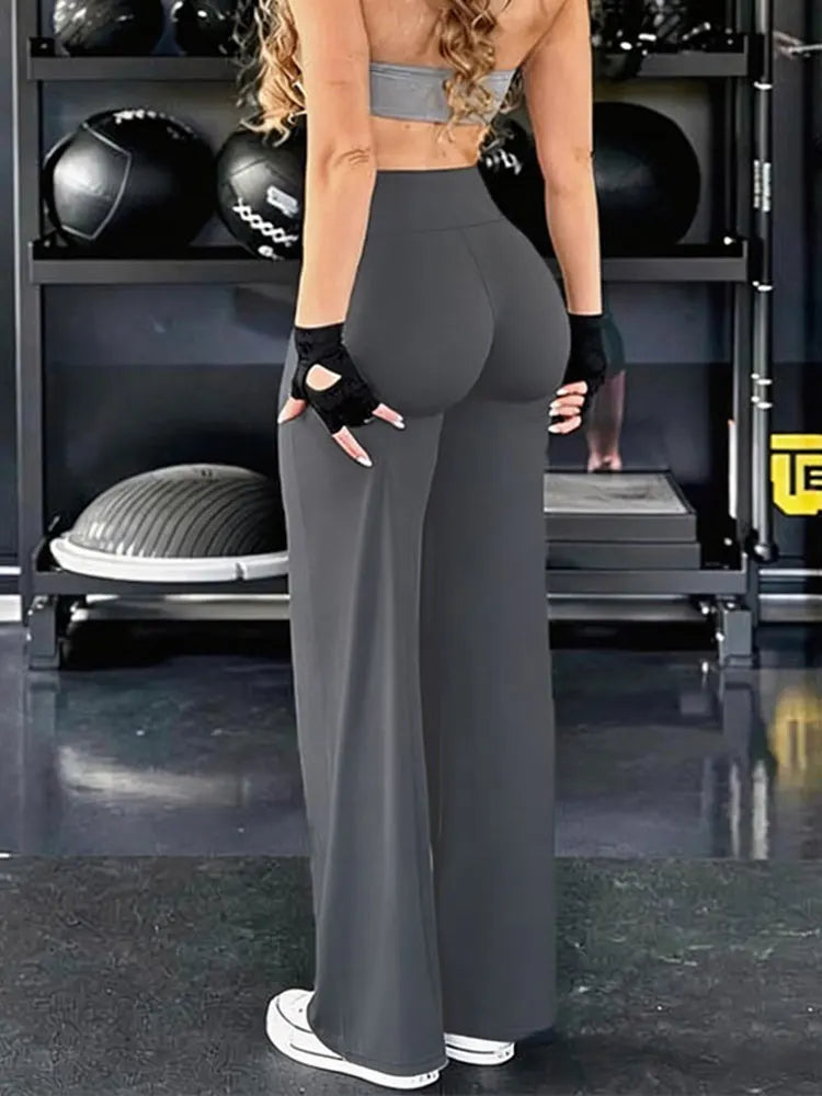 Ultra Soft Multi-Color Wide Leg Sports Pants for Women - Perfect for Yoga, Pilates, and Running