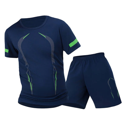 Ultimate Men's Plus Size Quick-Dry Mesh Sports Suit - 2-Piece Breathable Running & Fitness Set for Maximum Comfort and Performance
