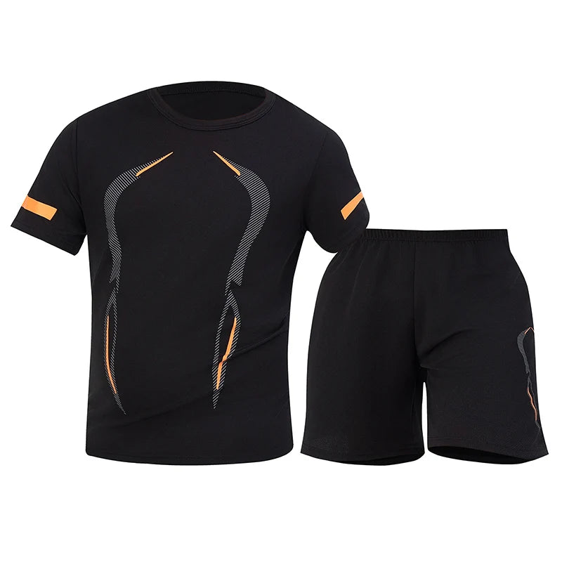 Ultimate Men's Plus Size Quick-Dry Mesh Sports Suit - 2-Piece Breathable Running & Fitness Set for Maximum Comfort and Performance