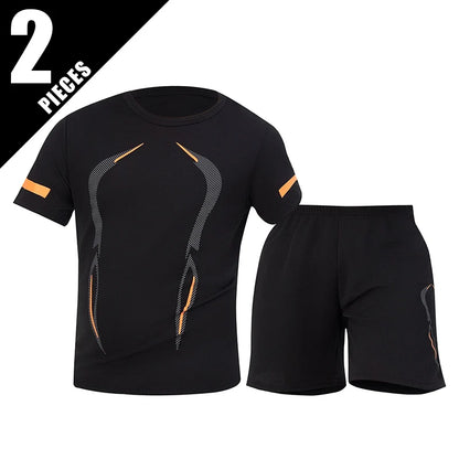 Ultimate Men's Plus Size Quick-Dry Mesh Sports Suit - 2-Piece Breathable Running & Fitness Set for Maximum Comfort and Performance