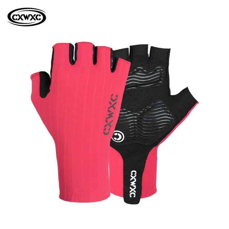 CXWXC Breathable Half Finger Cycling Gloves for Men & Women - Anti-Slip Fitness Training Gloves with Extended Wrist Guard