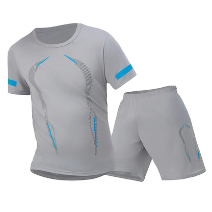 Ultimate Men's Plus Size Quick-Dry Mesh Sports Suit - 2-Piece Breathable Running & Fitness Set for Maximum Comfort and Performance